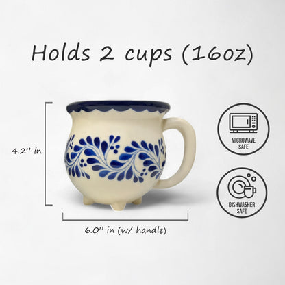 Handmade  and hand painted ceramic mug, perfect for gifting.