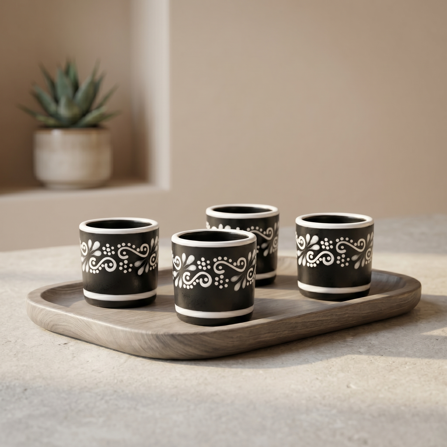 Mezcal Cup 4 Pack - Ritual Black