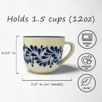 Café Mug - Garden Blue