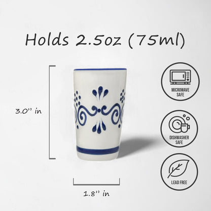 Shot Glass - Fiesta Blue