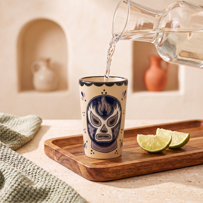 Shot Glass - Luchador Purple