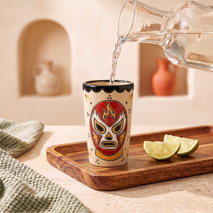 Luchador Rojo Large Sipper