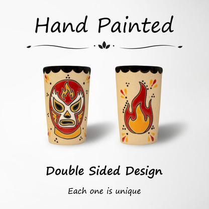 Shot Glass - Luchador Red