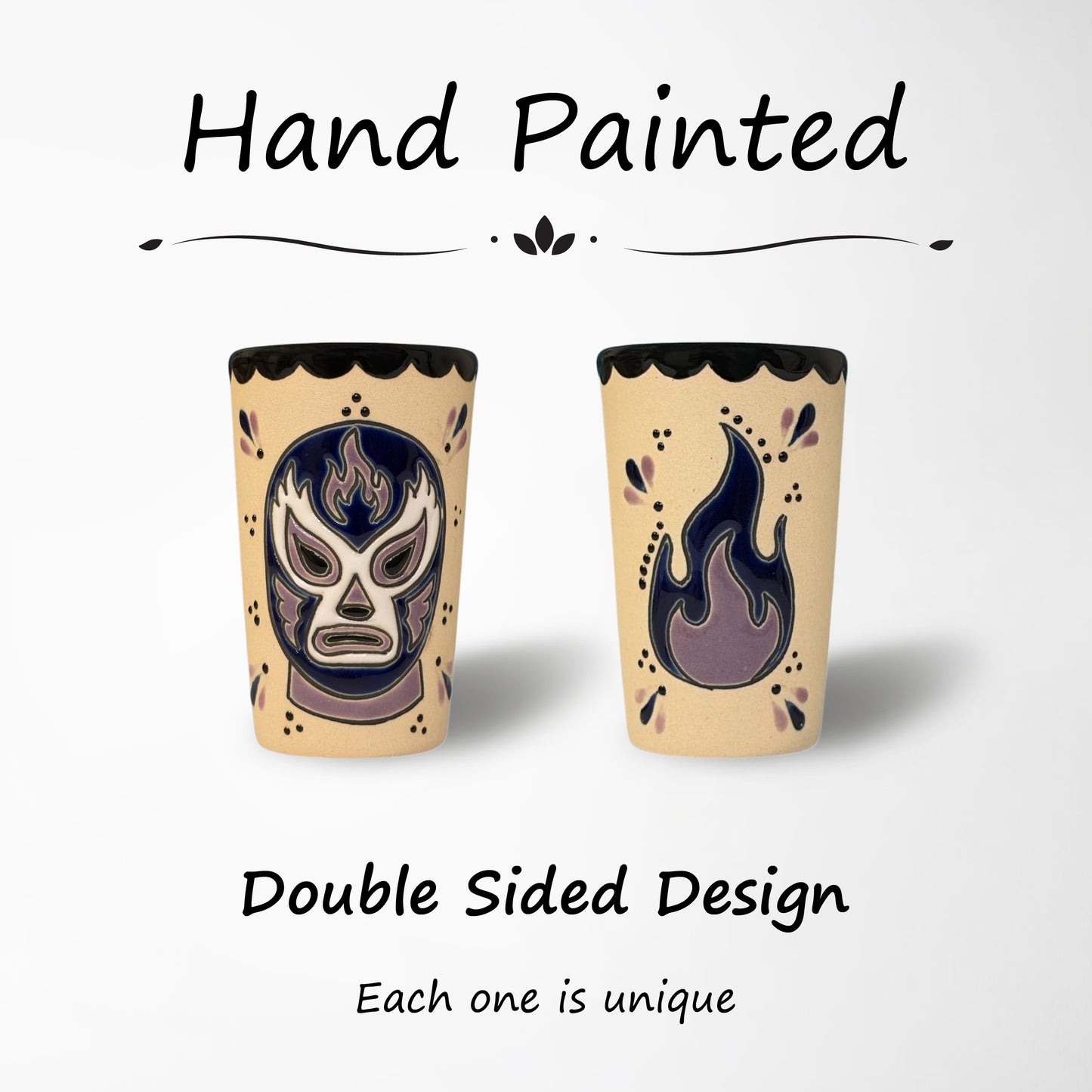 Shot Glass - Luchador Purple