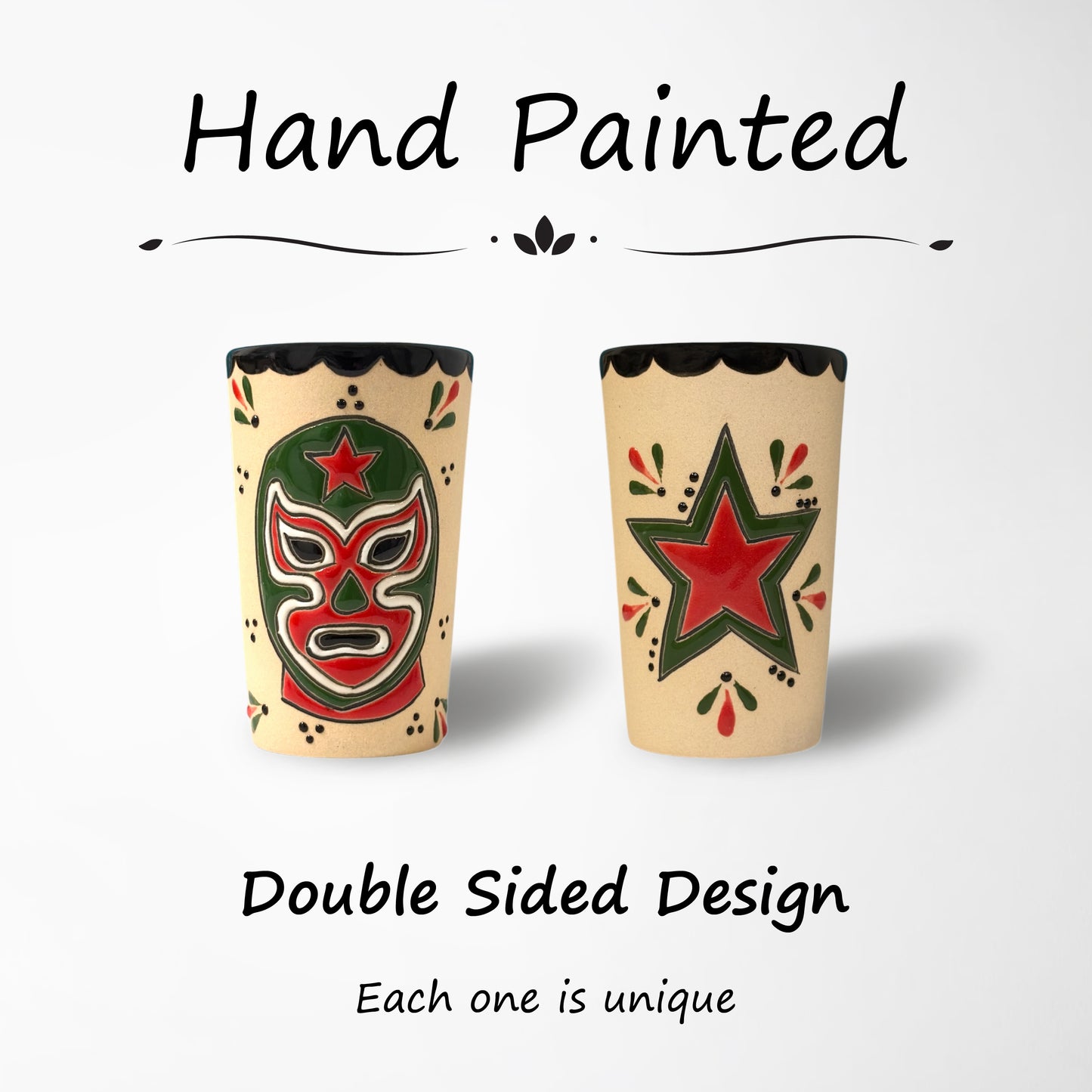 Shot Glass - Luchador Green