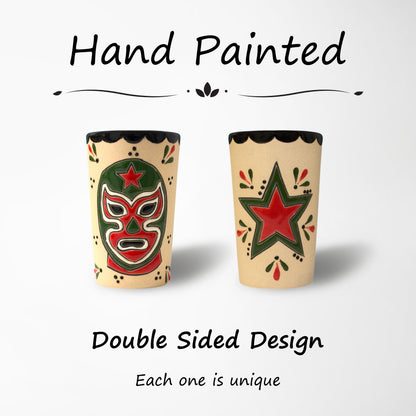 Shot Glass - Luchador Green