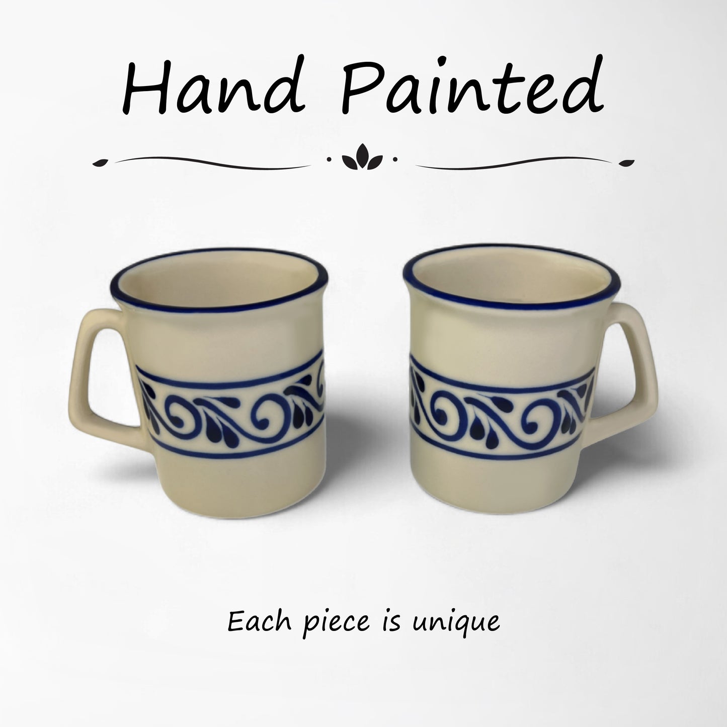 Tarro Mug Set of 4 - Tribal Blue