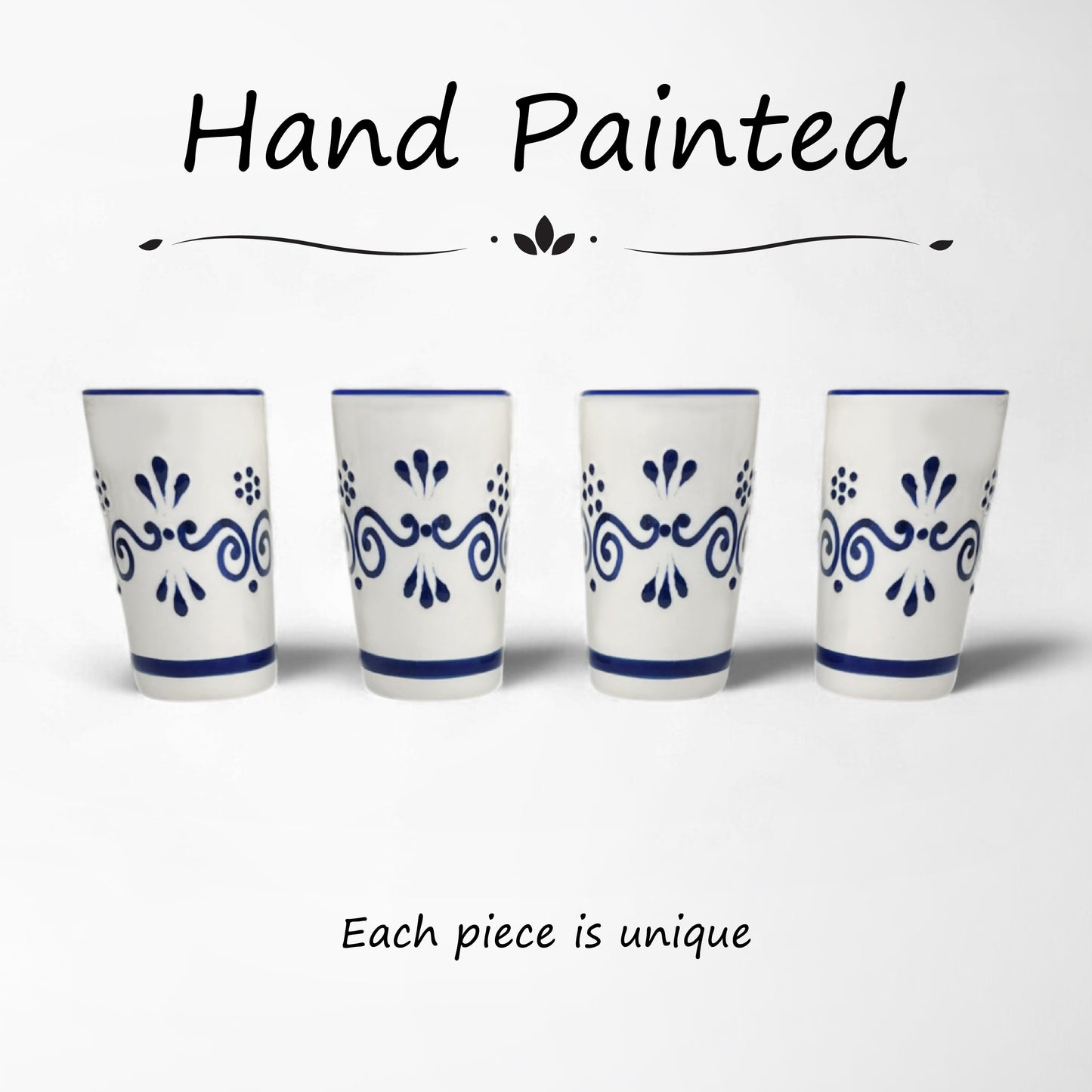 Shot Glass 4 Pack - Fiesta Blue