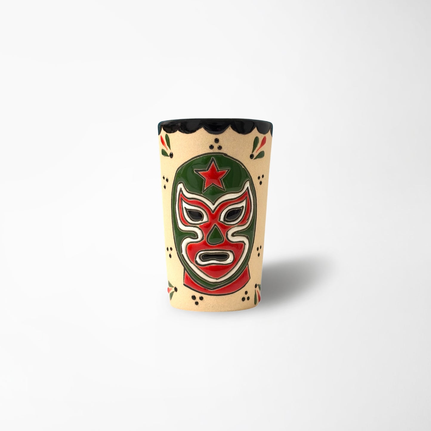 Shot Glass - Luchador Green
