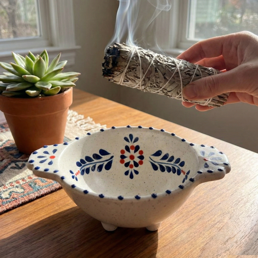 Smudge Bowl - Garden Blue