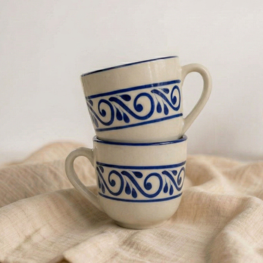 Café Mug - Tribal Blue