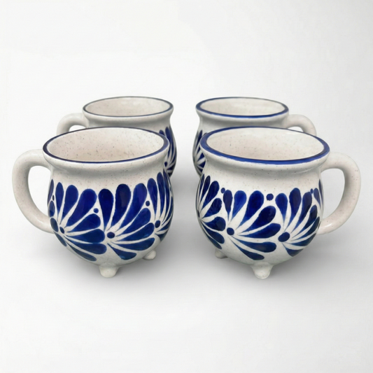 Perol Mug Set of 4 - Fiesta Blue