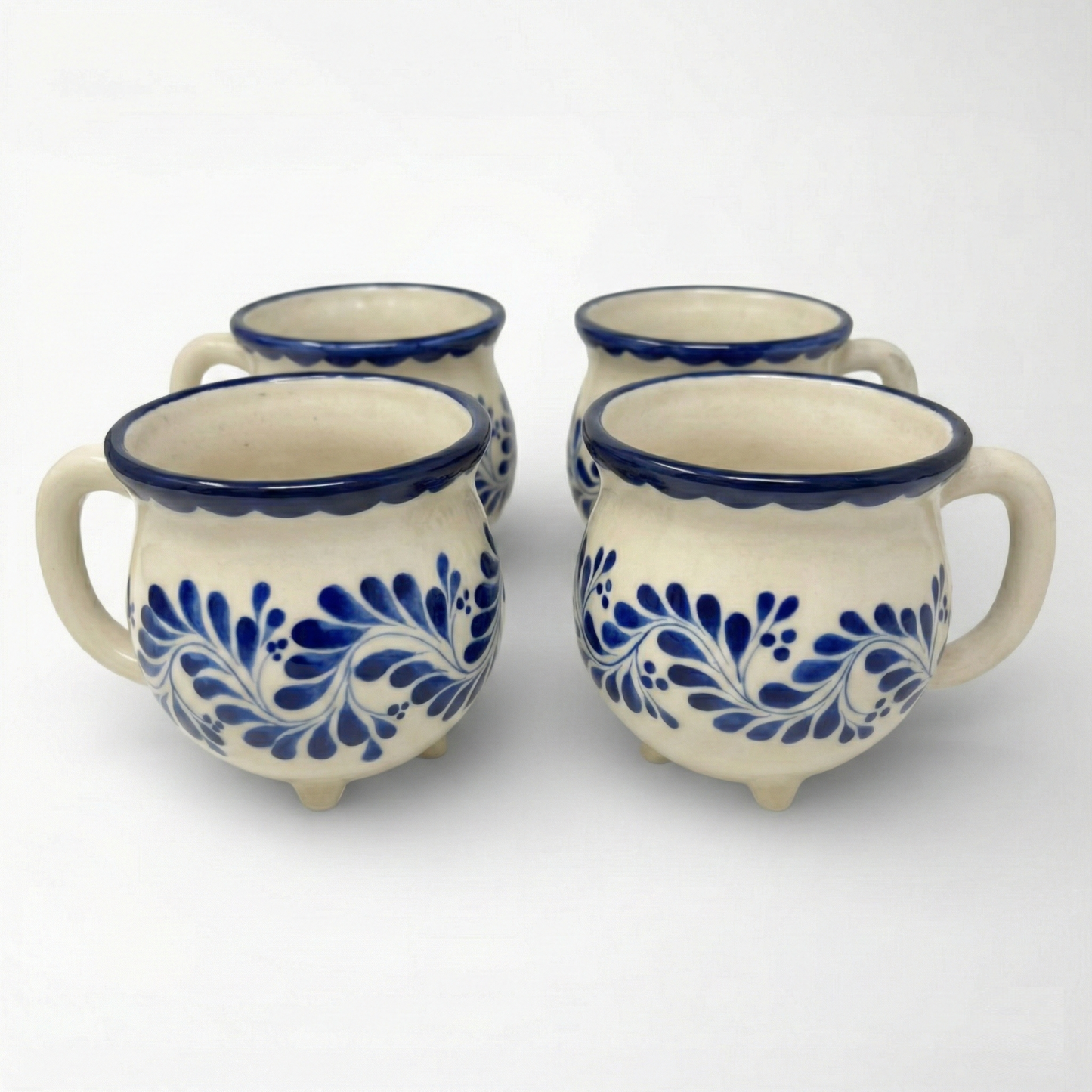 Perol Mug Set of 4 - Garden Blue