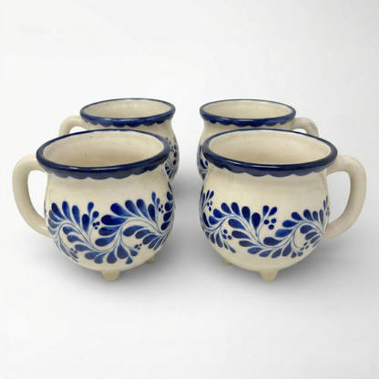 Perol Mug Set of 4 - Garden Blue