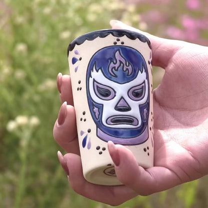 Luchador Púrpura Large Sipper