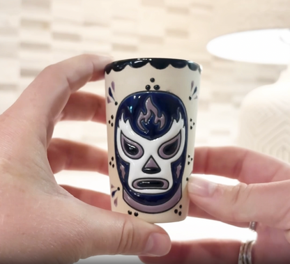 Shot Glass - Luchador Purple