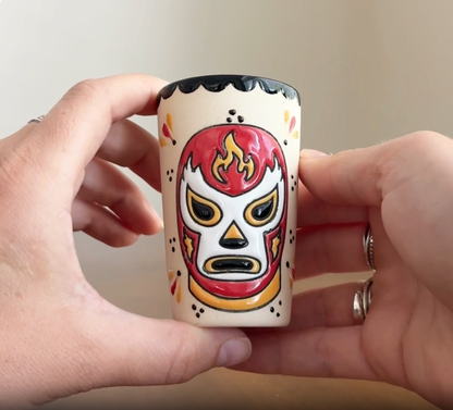 Luchador Rojo Large Sipper