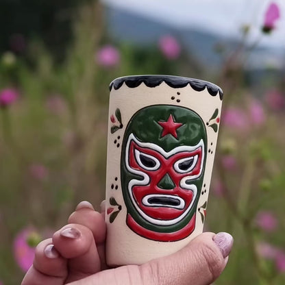Luchador Verde Large Sipper