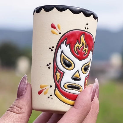 Luchador Rojo Large Sipper