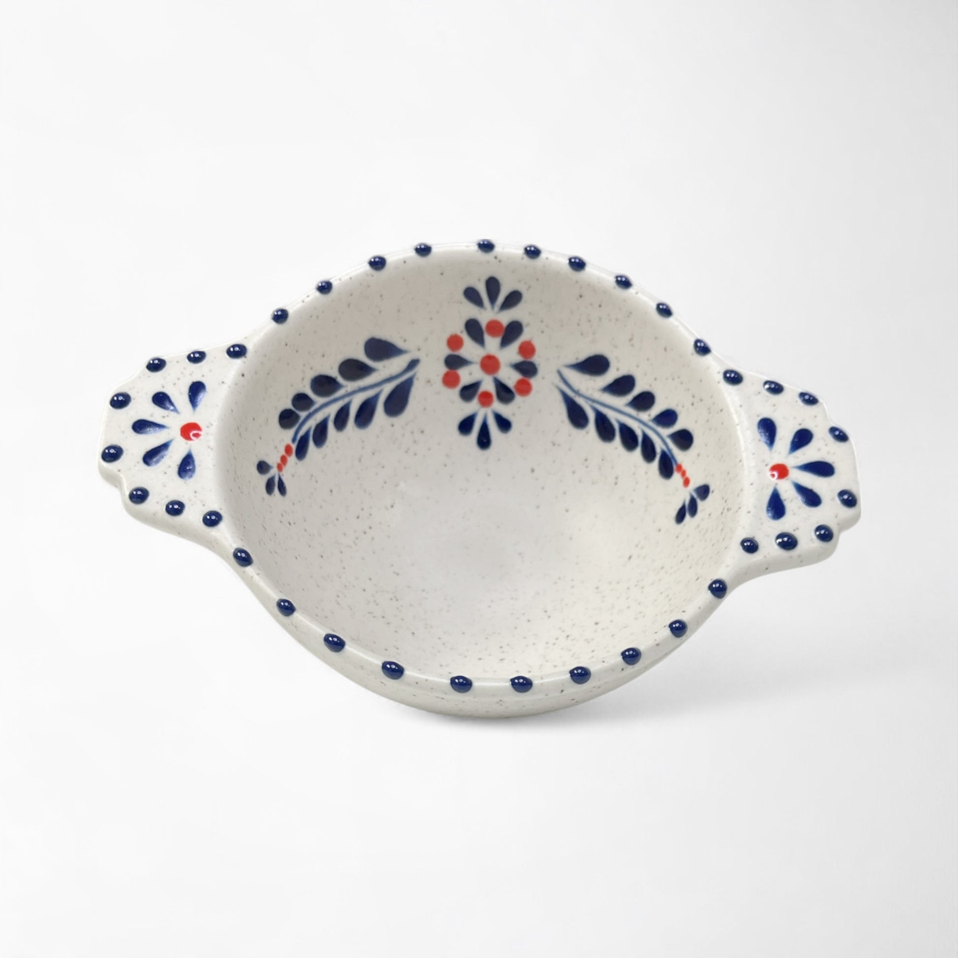 Hand-painted smudge bowl for sage, functional and decorative for cleansing rituals.