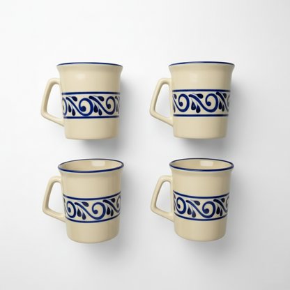 Tarro Mug Set of 4 - Tribal Blue
