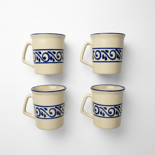 Tarro Mug Set of 4 - Tribal Blue